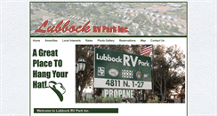 Desktop Screenshot of lubbockrvpark.com